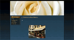 Desktop Screenshot of osterialarosabianca.it